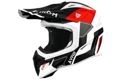 Airoh Hjälm Aviator Ace 2 Shield Vit/Röd/Svart