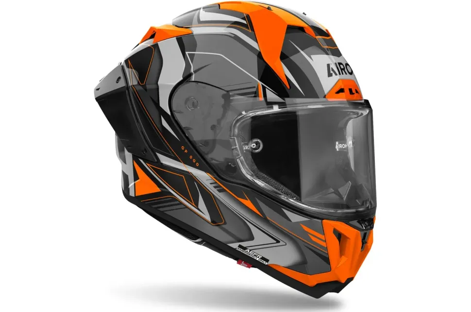 Airoh Hjälm GP 800 Must Orange glansig