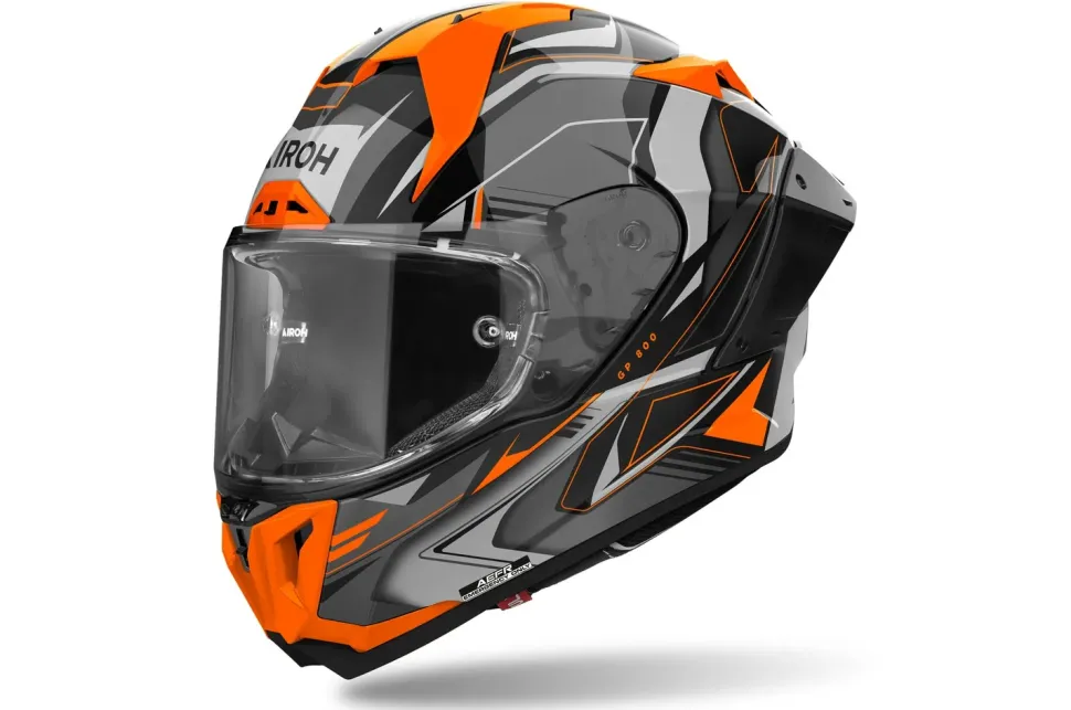 Airoh Hjälm GP 800 Must Orange glansig