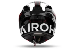 Airoh Hjälm GP 800 Must Röd glansig