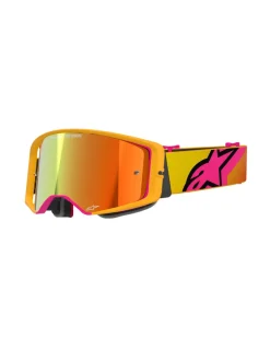 Alpinestars Goggle Supertech CORP Gul/Rosa Spegel/Röd