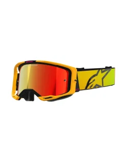 Alpinestars Goggle Vision 8 CORP Gul/Rosa Spegel/Röd