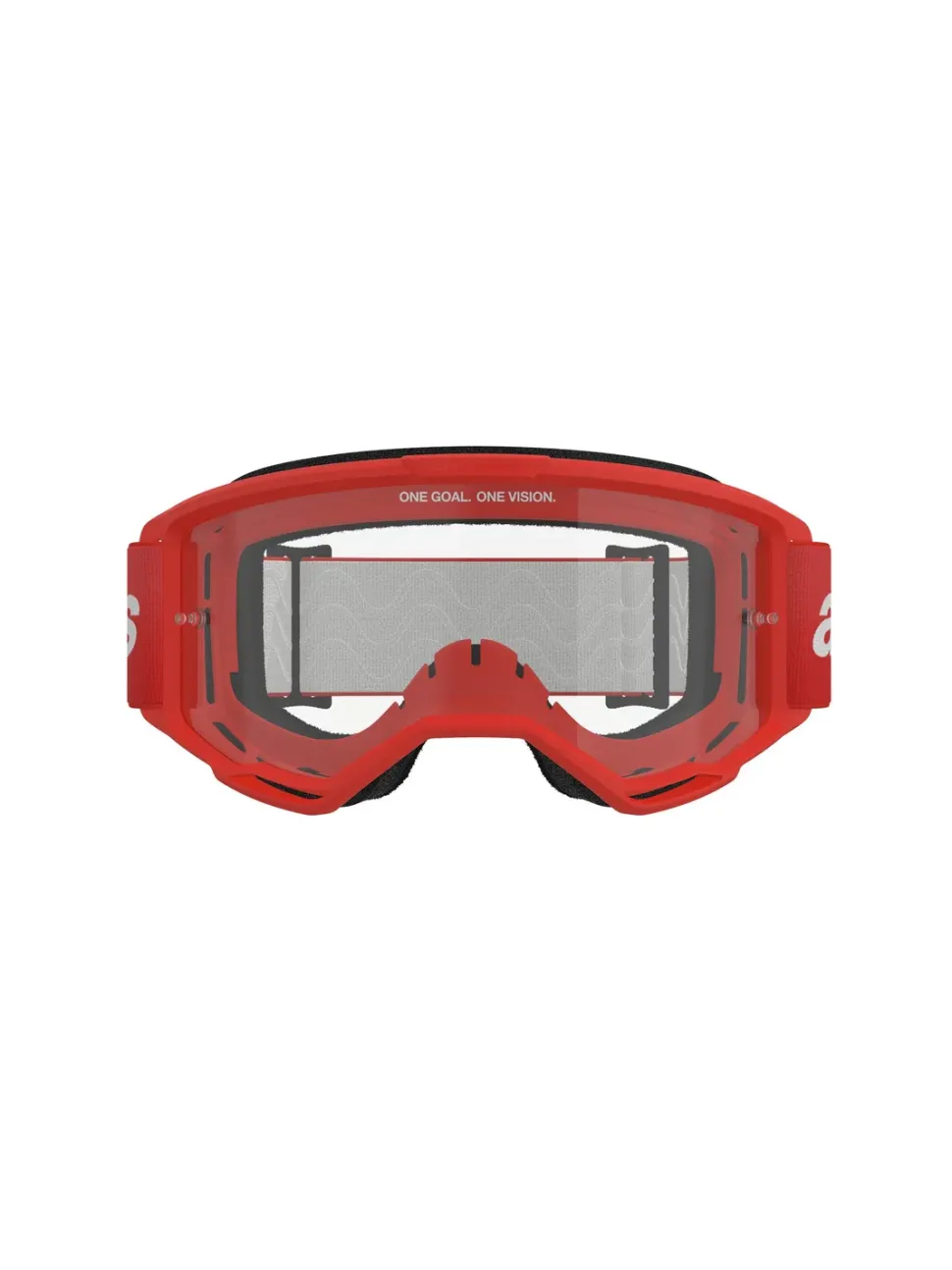 Alpinestars Goggle Vision 3 WORDMARK Röd/Klart