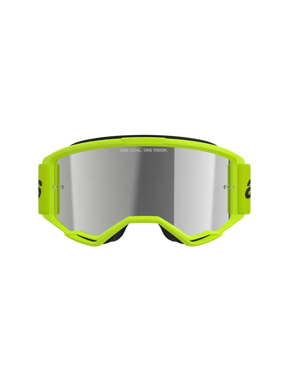 Alpinestars Goggle Vision 3 WORDMARK Gul Fluo/Spegel Silver