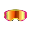 Alpinestars Goggle Vision 5 WORDMARK Rosa/Fluo Gul/Spegel Röd