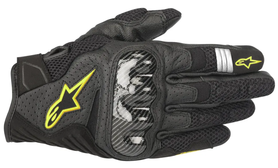 Alpinestars Handske SMX-1 Air v2 Svart/Fluogul
