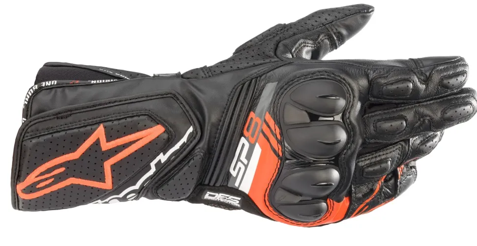 Alpinestars Handske SP-8 v3 Svart/Fluo Röd