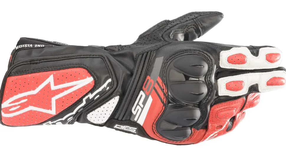 Alpinestars Handske SP-8 v3 Svart/Vit/Röd