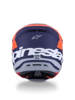 Alpinestars Hjälm S-M7 Core Orange/Blå