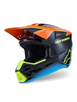 Alpinestars Hjälm S-M3 Fray Svart/Orange/Fluo Gul