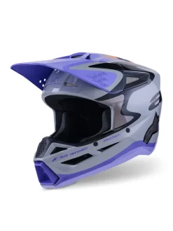 Alpinestars Hjälm S-M3 Jettson Grå/Lila/Svart