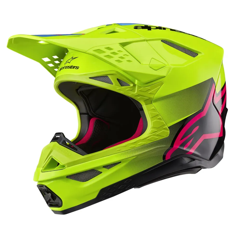 Alpinestars Hjälm S-M10 2206 Unite Gul Fluo/Rosa