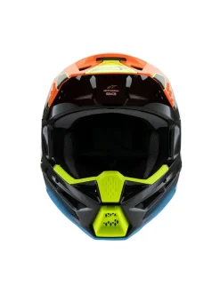 Alpinestars Hjälm SM3 Youth Fray Svart/Orange/Gul Fluo