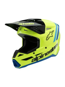 Alpinestars Hjälm SM3 Youth Radium Gul Fluo/Svart/Blå