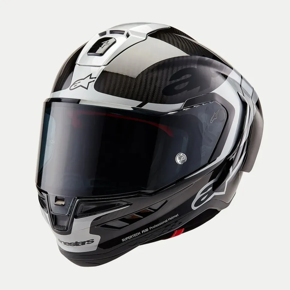Alpinestars Hjälm Supertech R10 Element Svart/Carb/Silver