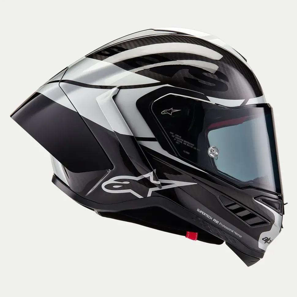 Alpinestars Hjälm Supertech R10 Element Svart/Carb/Silver
