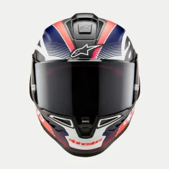 Alpinestars Hjälm Supertech R10 Team Svart/Carb/Blå/Vit