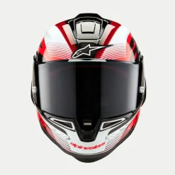Alpinestars Hjälm Supertech R10 Team Svart/Carb/Röd/Vit