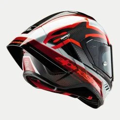 Alpinestars Hjälm Supertech R10 Team Svart/Carb/Röd/Vit