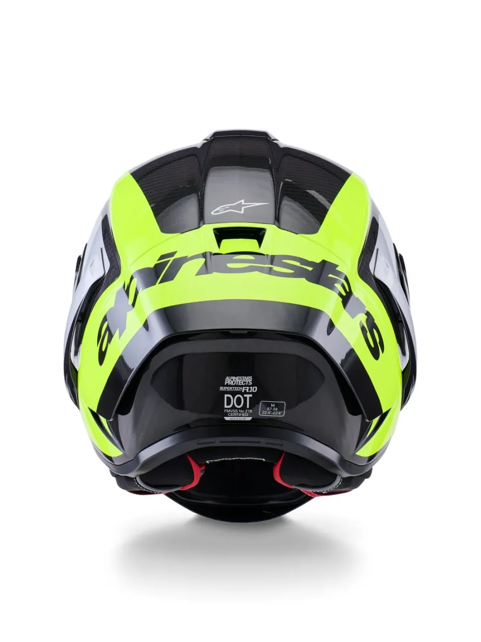 Alpinestars Hjälm Supertech S-R10 Arius Svart/Silver/Fluo Gul