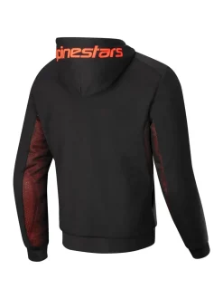 Alpinestars Hoodie Chrome Air Svart/Röd Fluo