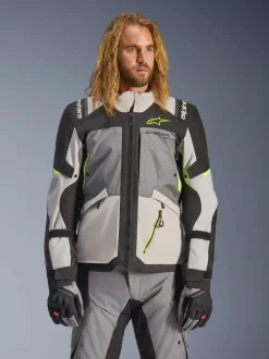 Alpinestars Jacka Andes v4 Drystar Grå/Fluo Gul