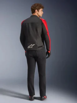 Alpinestars Jacka T-SPS v2 Vattentät Svart/Röd Fluo