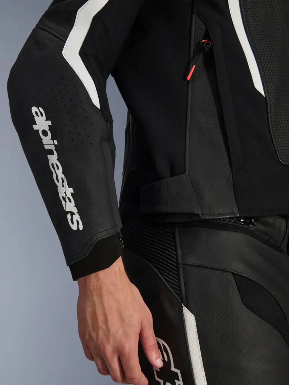 Alpinestars Skinnjacka GP Force v2 Airflow Svart/Vit