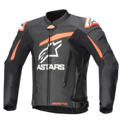 Alpinestars Skinnjacka GP Plus R v4 Svart/Röd Fluo