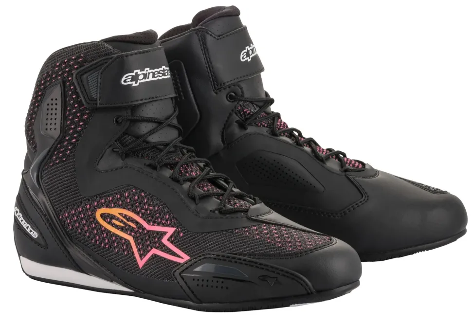 Alpinestars Sko Dam Faster-3 Rideknit Svart/Gul/Rosa