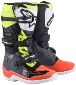 Alpinestars Stövel Tech 7s junior Gr/Röd/Gul Fluo