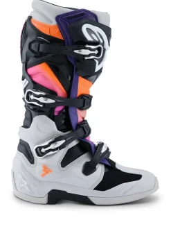 Alpinestars Stövel Tech 7 Svart/Orange/Fluo Magenta