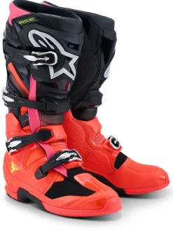 Alpinestars Stövel Tech 7 Svart/Röd Fluo/Rosa Fluo