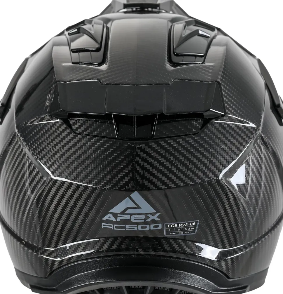 APEX Hjälm AC500 Carbon glansig