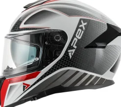 APEX Hjälm FT300 New York vit/grå/röd