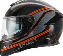 APEX Hjälm FT300 Vienna svart/orange