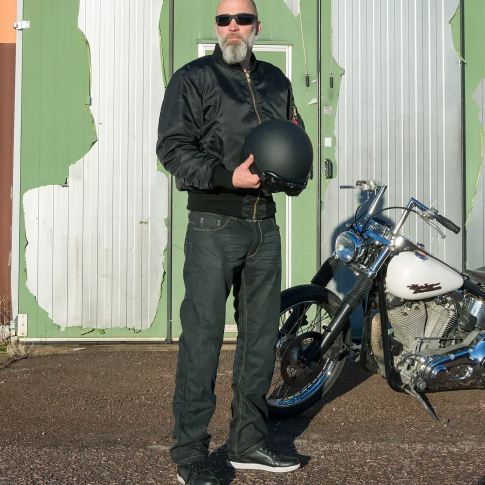 4Bikers Bad Bomber Svart Herr