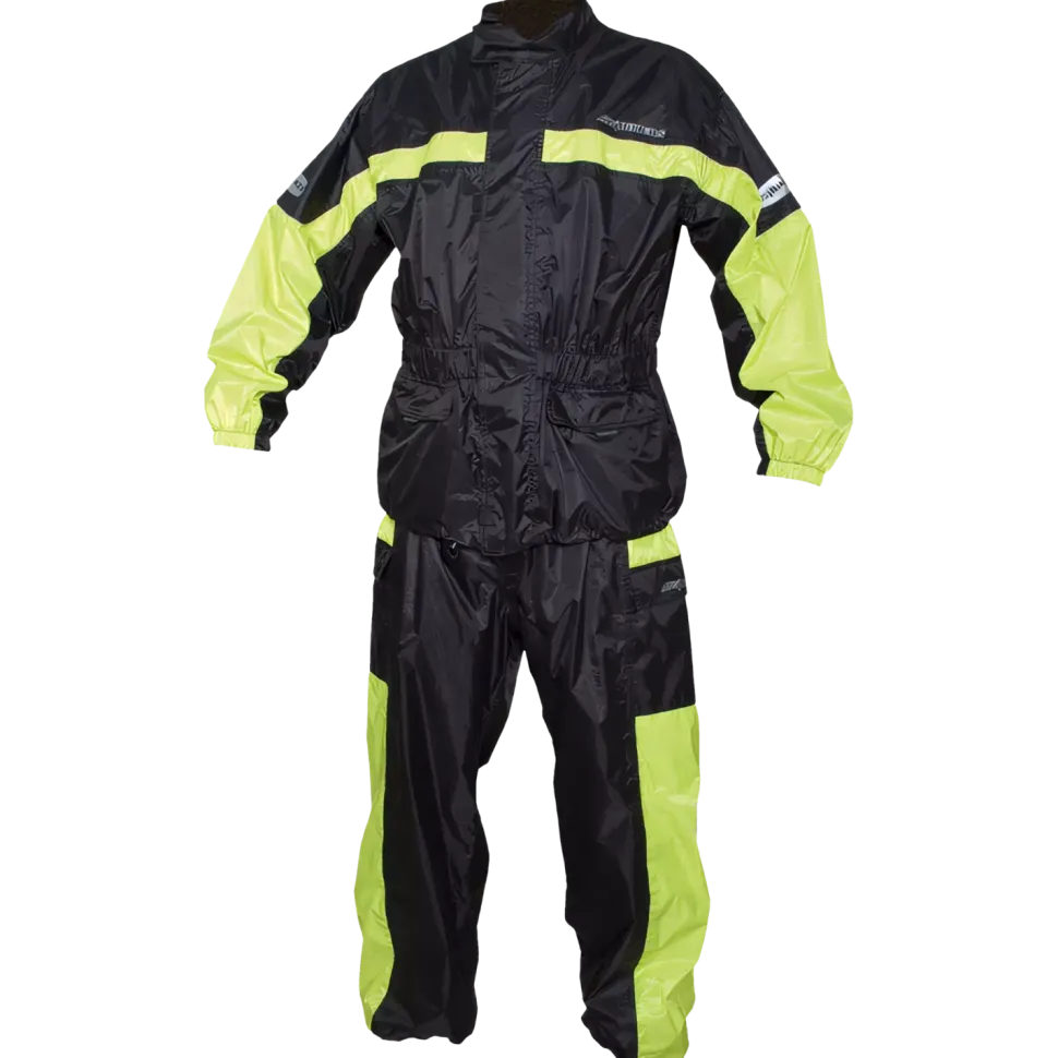 4Bikers Regnställ 2-piece Neon/svart Dam
