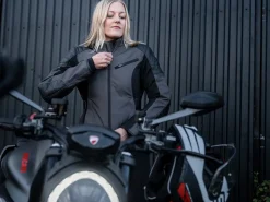 Halvarssons Textiljacka Solberg Dam Mörkgrå/Svart