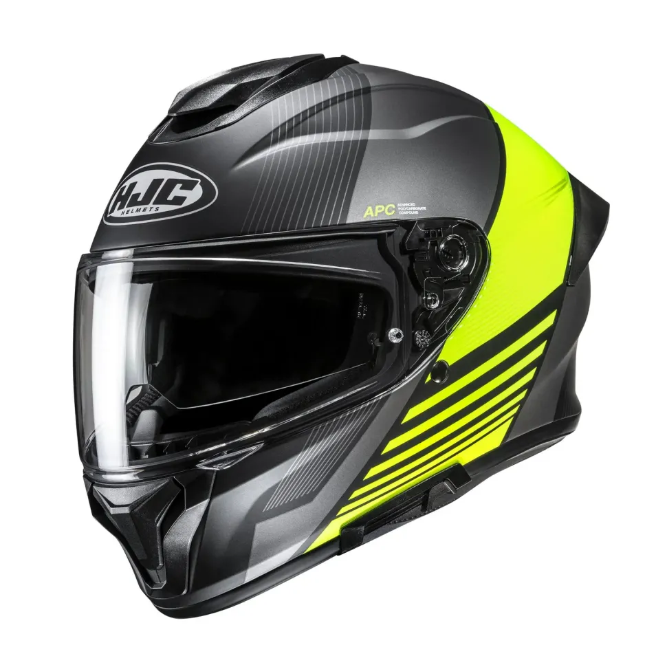 HJC Helmet C71 Morix Svart/Fluo Gul MC3HSF