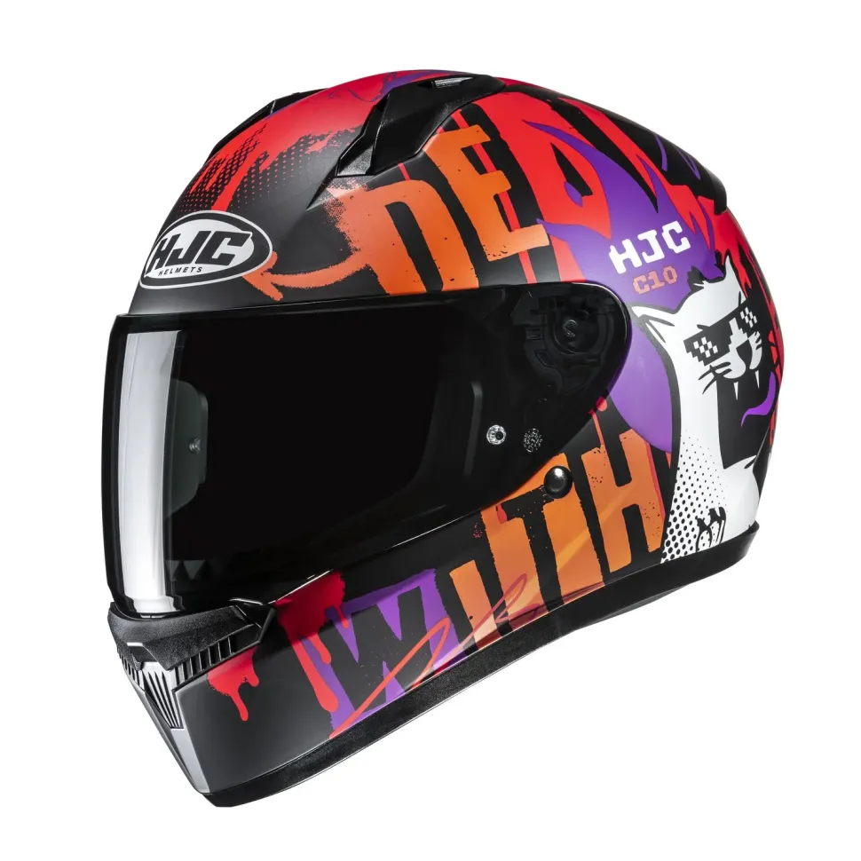 HJC Hjälm C10 Fop Svart/Orange MC7SF