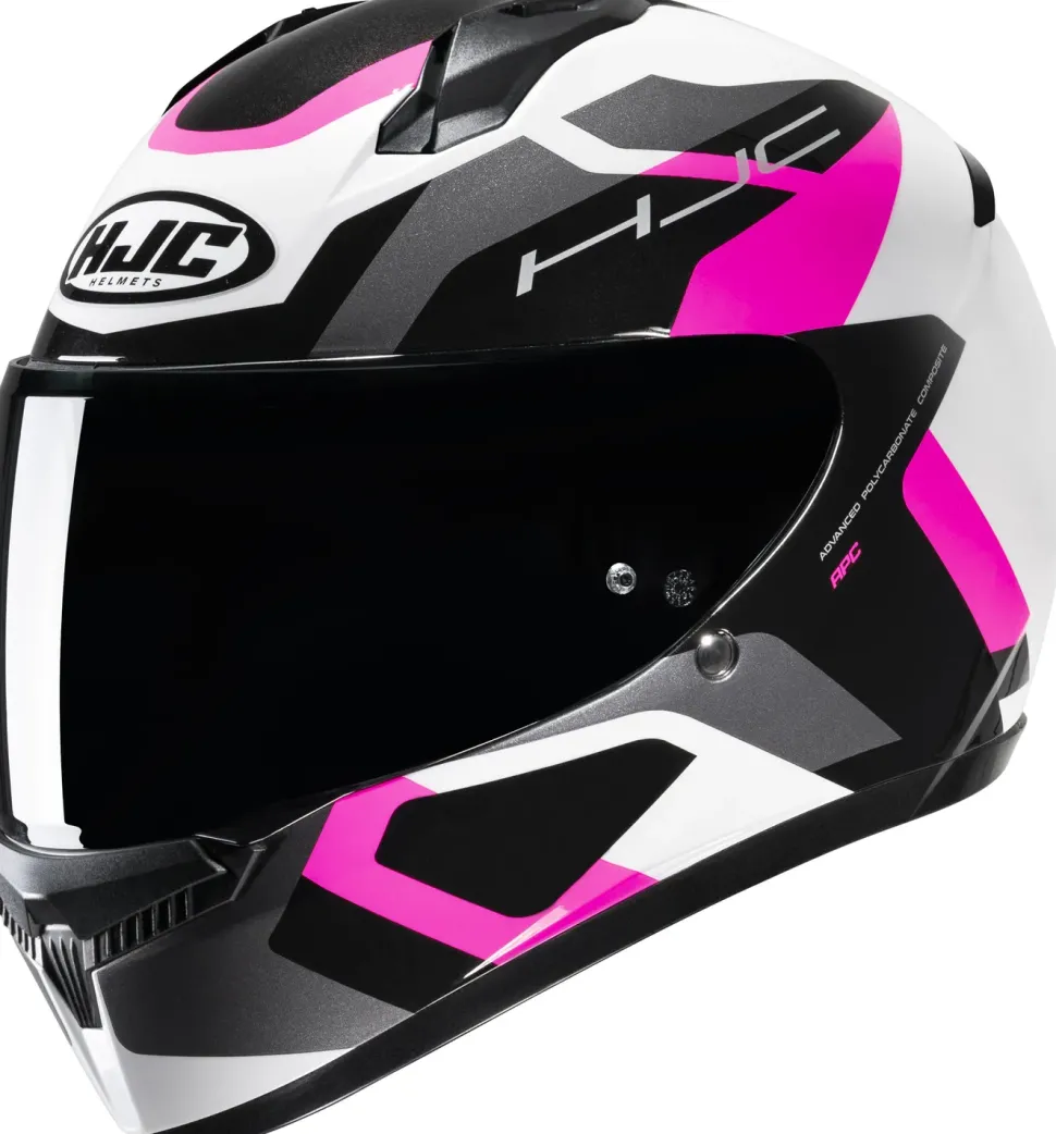 HJC Hjälm C10 Tins Svart/Rosa MC8