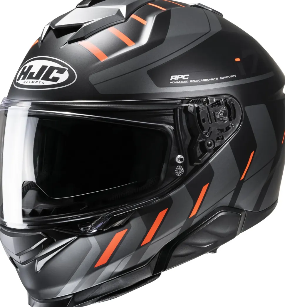 HJC Hjälm i71 Simo Svart/Grå/Fluo Orange MC6H