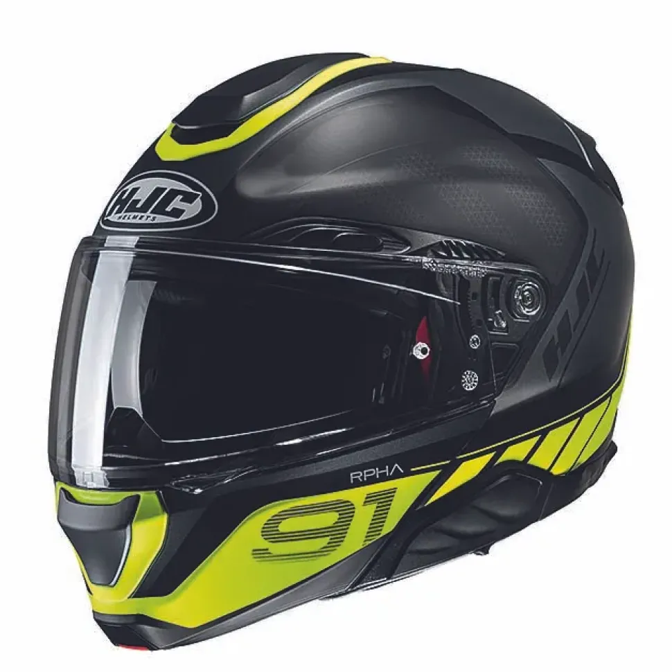 HJC RPHA 91 Rafino Svart/Fluo Gul