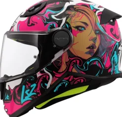 Hjälm Ls2 Ff812 Kid Cyberg Lila/Cyan