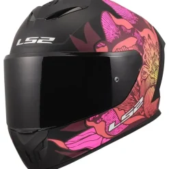 Hjälm Ls2 Ff820 Rapid Iii Poppies Ii Svart/Rosa