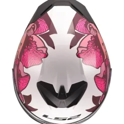 Hjälm Ls2 Ff820 Rapid Iii Poppies Ii Vit/Rosa
