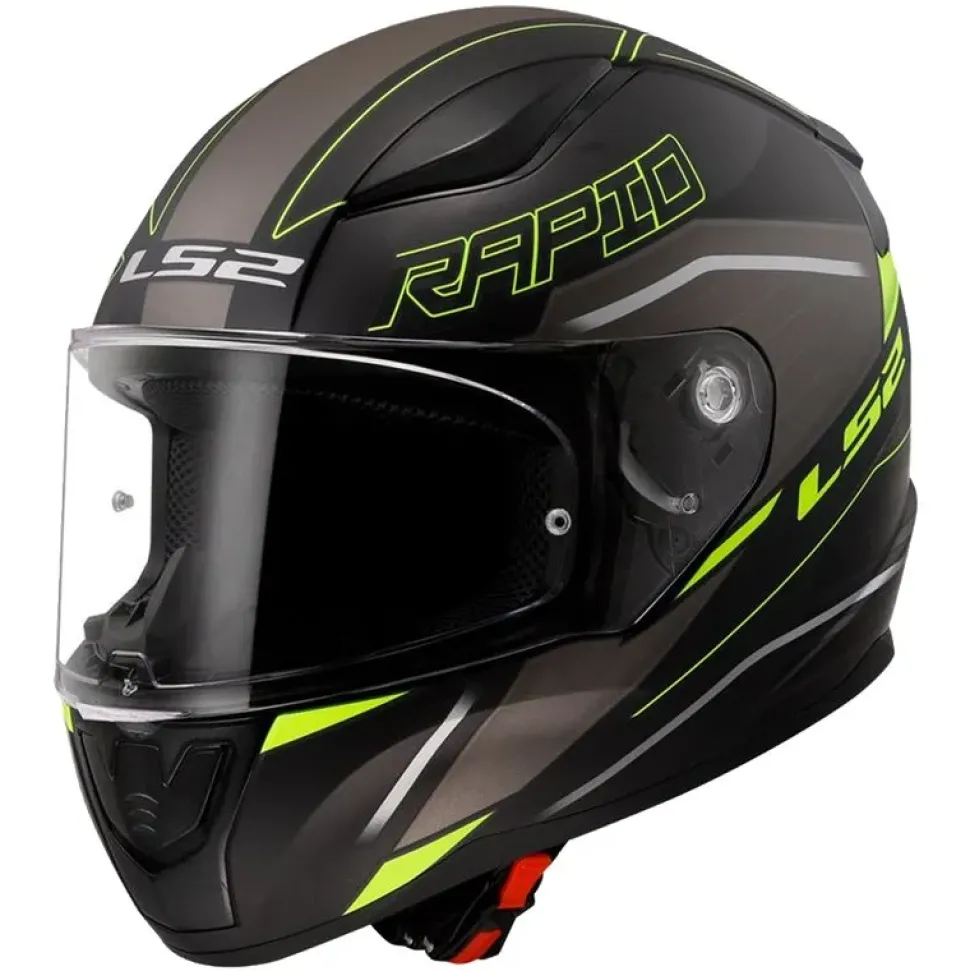 Hjälm Ls2 Ff353 Rapid Ii Rokku Svart/Gul