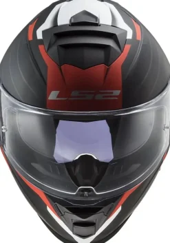 Hjälm Ls2 Ff800 Storm Ii Nerve Matt Svart/Röd