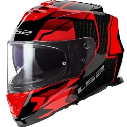 Hjälm Ls2 Ff800 Storm Ii Tracker Svart/Röd